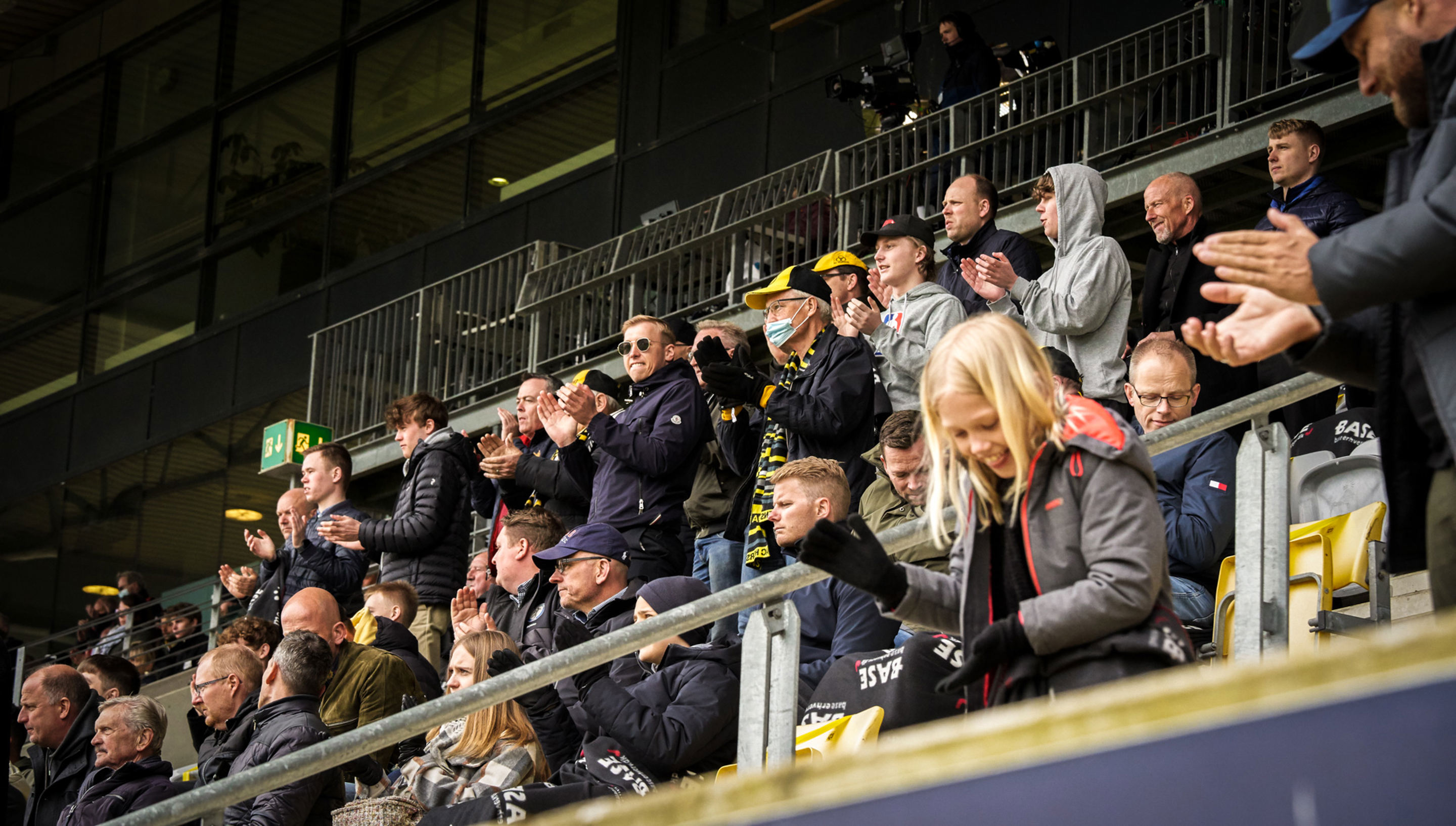Fans på tribunerne