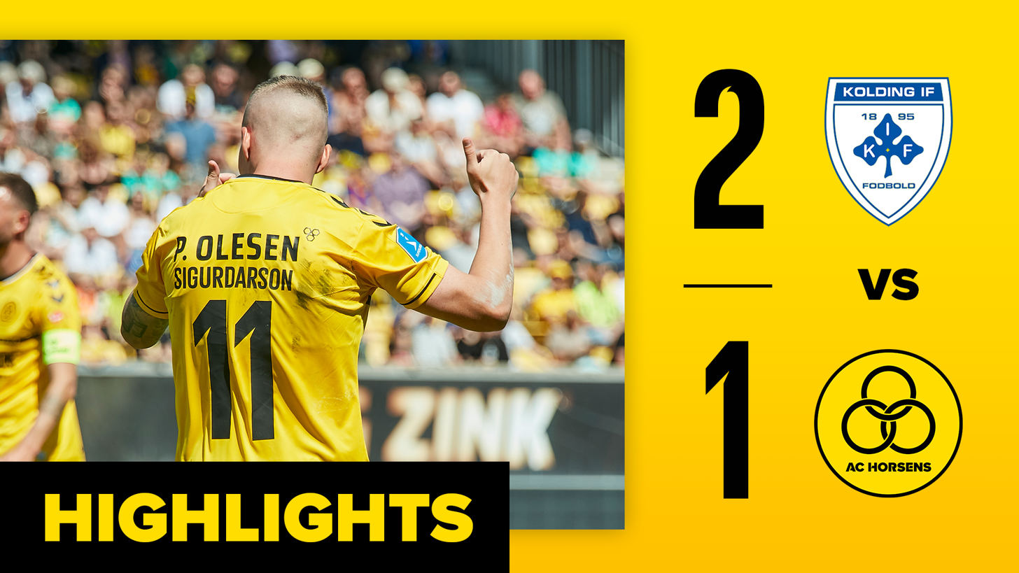 Highlights Kolding IF vs AC Horsens