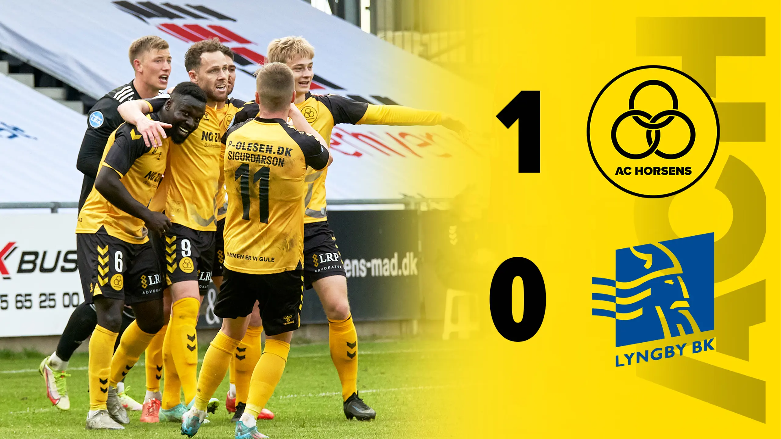 Highlights ac horsens 1-0 lyngby bk
