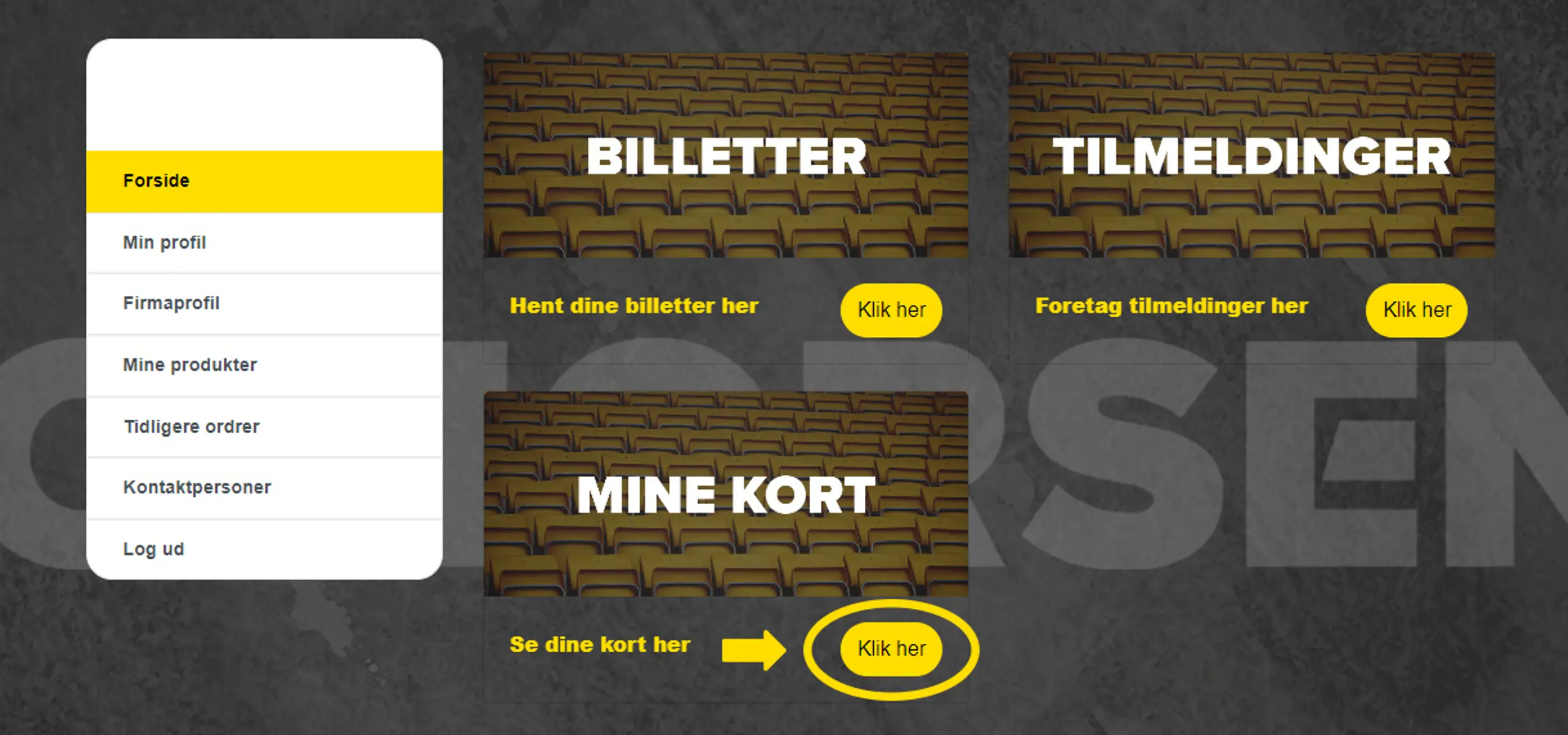 Partner-login forside
